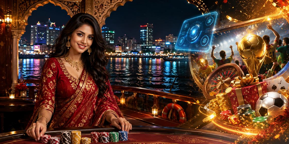 ঢাকার একটি আধুনিক ক্যাসিনো গেমিং পরিবেশের মডেল